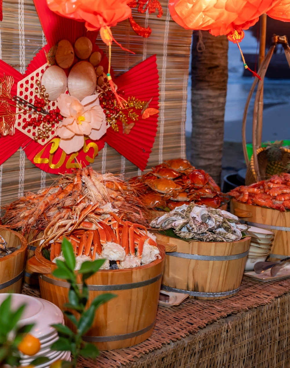 Seafood buffet corner